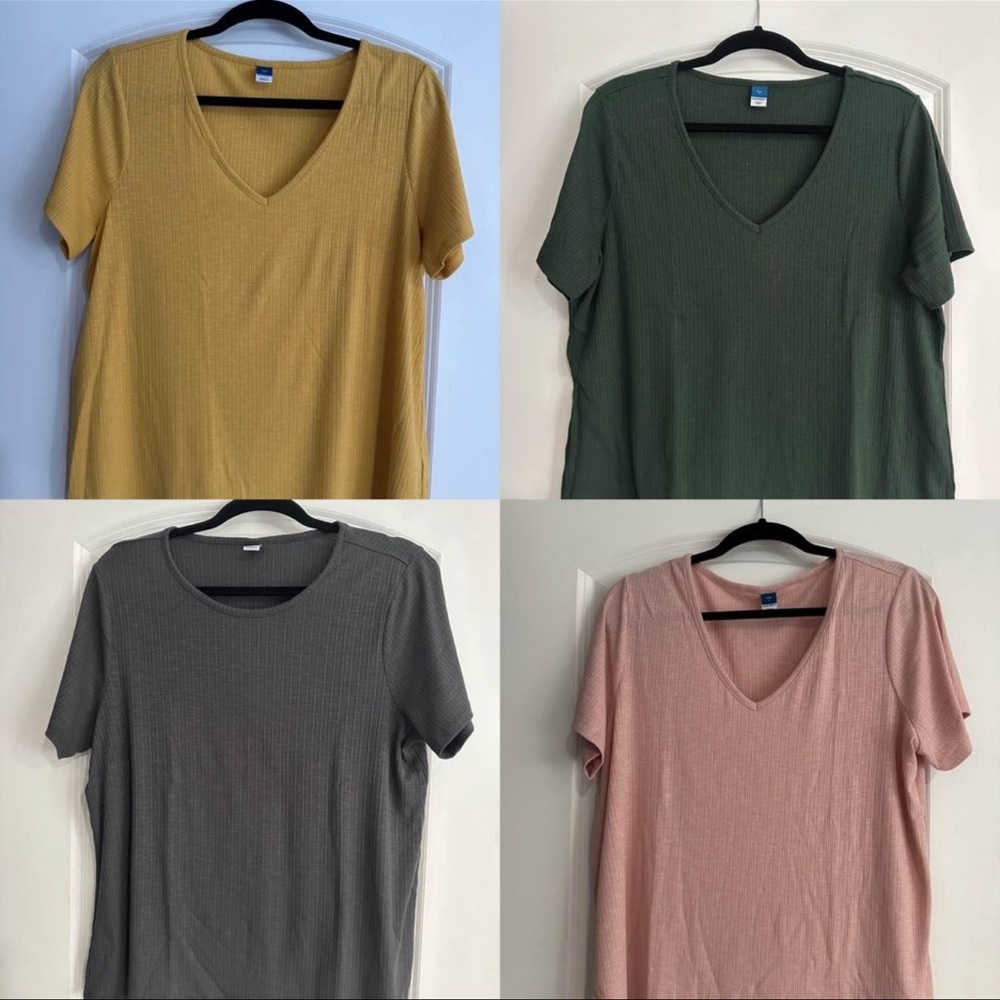 FOUR old navy luxe tshirts
